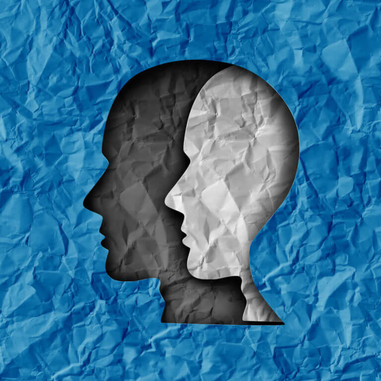 Bipolar Disorder Concept illustration